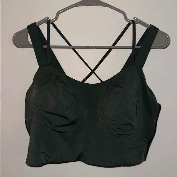 Lululemon Athletica green like a cloud longline size 12 d/dd sports bra - Picture 1 of 3